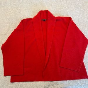 Boiled wool shawl collar